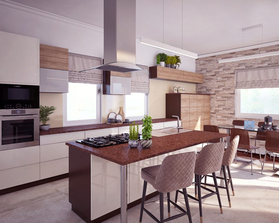 Konyha látványterv - B&BD