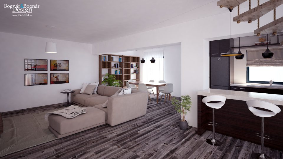 Nappali látványterv 2 - B&BD