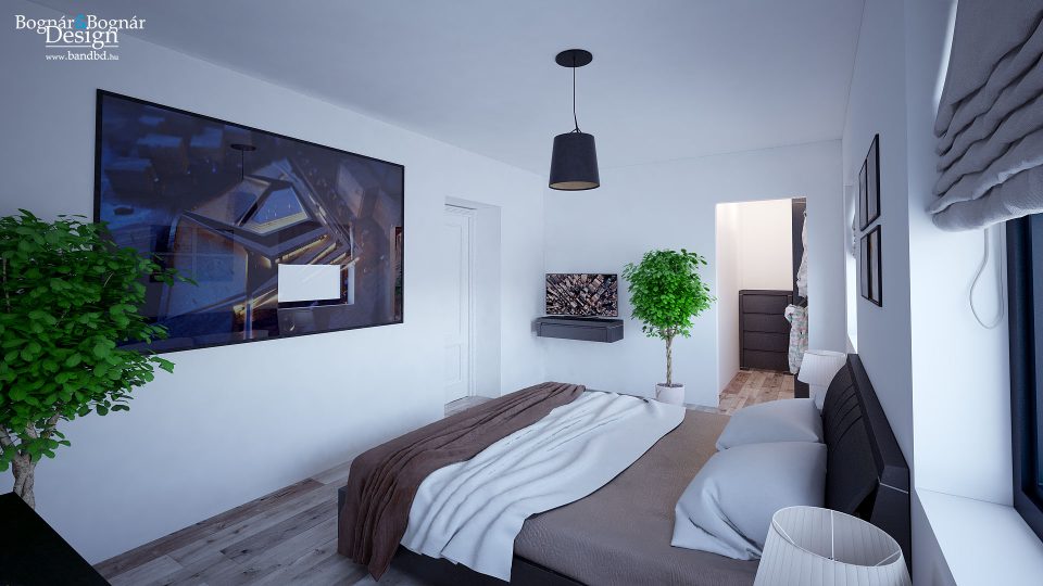 "A" hálószoba látványterv - B&BD
