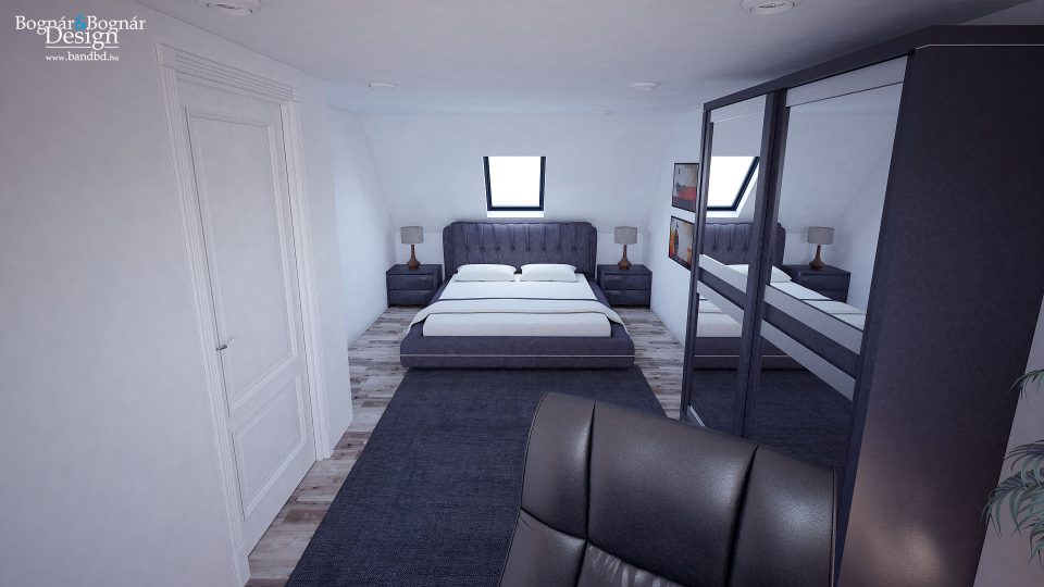 "B" hálószoba látványterv 1 - B&BD